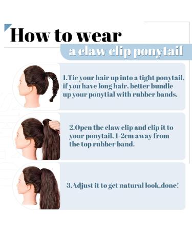 SEGO Real Hair Ponytail Extension - 100% Remy Clip-In Braid Medium Brown/Honey Blond #4P27 18 inches (45cm) - 115g - Buy Online on GoSupps.com