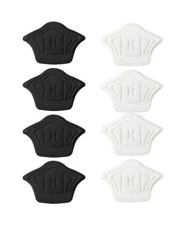 4 Pairs Heel Grips Liner Heel Cushion Inserts Self Adhesive Heel Pads Heel Cushion Liner Prevent Heel Slipping Heel Cushion Pads Heel Protector for Blisters Men Womens Loose Shoes Boots