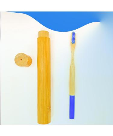 Eco-Friendly Bamboo Toothbrush Holder & Bamboo Toothbrush Set - Sustainable Bathroom Essentials - Buy Online on GoSupps.com