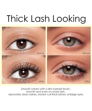 FREEORR 2-in-1 Black Volume & Length Mascara - Quick Dry, Waterproof & Smudgeproof - Natural Lengthening & Volume - Cruelty-Free - 0.317 oz - Buy Online on GoSupps.com