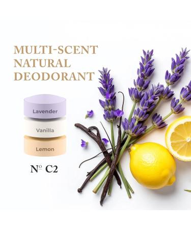Nevo Multi Scent Deodorant Stick With Layers | Aluminum Free Deodorant for Women & Men | All Natural Organic Vegan Non Toxic | Coconut Oil & Shea Butter | N C1 Mint - Coconut - Citrus 2.65 oz Mint | Coconut | Citrus 2.65 Ounce (Pack of 2) - Buy Online on GoSupps.com
