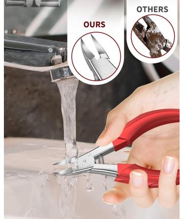 WONSIM Professional Toenail Clippers for Thick Nails - Surgical Stainless Steel, Curved Blades - Ideal for Seniors, Men and Women - Buy Online on GoSupps.com
