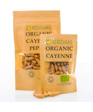Organic Cayenne Pepper HPMC Capsules 900mg Supplements Fat Energy Burner Loss Diet Weight Satiety Management Vegan Halal Kosher (60 Capsules) 60 count (Pack of 1) - Buy Online on GoSupps.com