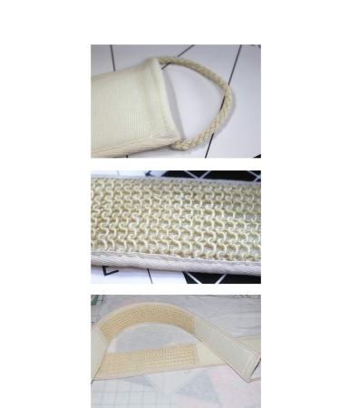 Natural Loofah Back Scrubber - Exfoliating Long Handle Cleaner for Women and Men | 4 Pcs Bathroom Shower Accessories - Buy Online on GoSupps.com