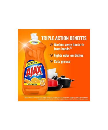 Ajax CPC 44678CT Triple Action Dish Liquid - Orange 28 oz | International Shipping Available - Buy Online on GoSupps.com