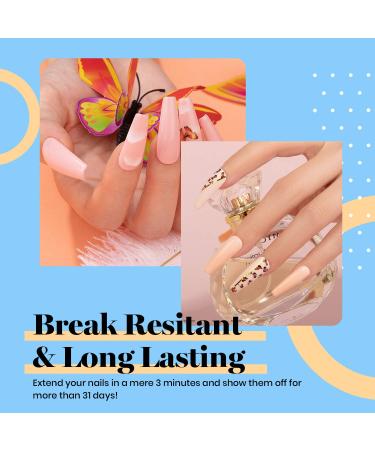 Beetles 2 in 1 Nail Glue & Base Gel Kit with Smart Sensor Lamp for Fast Nail Extension - Buy Online on GoSupps.com