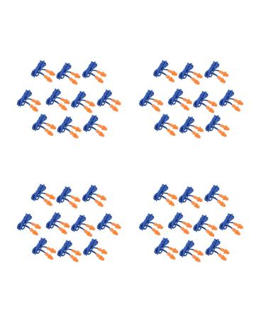 Clisted 40 Pcs Silicone Soft Ear Plugs - Hearing Protection with Cord - Noise Reduction for Work Home Sleeping