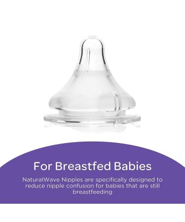 Lansinoh Momma Breastmilk Feeding Bottle | NaturalWave Slow Flow Nipple | 5oz Transparent | 1-Pack - Buy Online on GoSupps.com