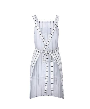 Ponik's Waterproof Barber Apron | Durable Denim & Synthetic Leather Hairdressers Tool Apron | 84x67 cm Protective Suit for Stylists & Waiters - Buy Online on GoSupps.com