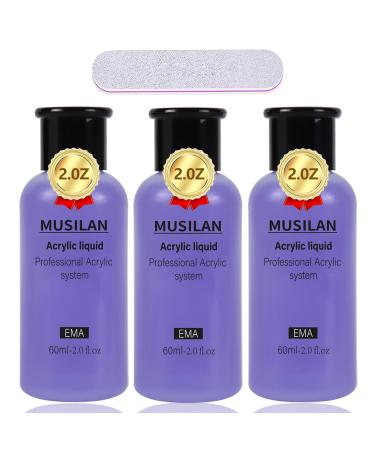 Monomer Acrylic Nail Liquid 6oz for Acrylic Powder - Professional 180ml Monomer Acrylic Nail Liquid Acrylic Powder Acrylic Nail Extension 3D Nail Art - MMA Free Quick Dry Time Acrylic Nail Liquid