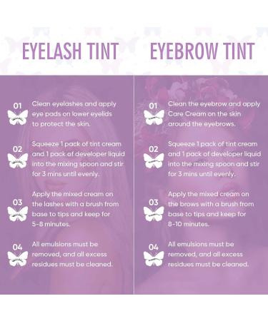 Libeauty Eyelash Black Color Kit | Semi-Permanent Hair Color for Lashes & Brows | Instant Voluminous Eyebrow Coloring Sachet - Buy Online on GoSupps.com