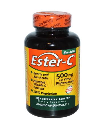 American Health Ester-C with Citrus Bioflavonoids 500 mg 225 Vegetarian Tablets