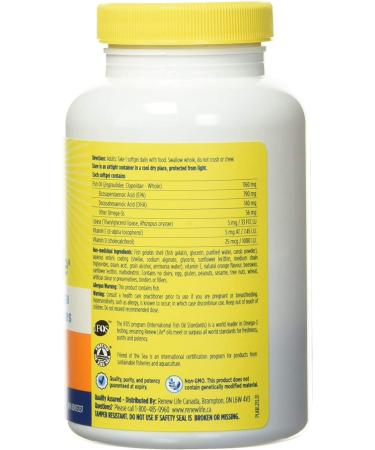 Renew Life Norwegian Gold Omega-3 Fish Oil 1045 mg - 30 Enteric-Coated Softgels - Buy Online on GoSupps.com