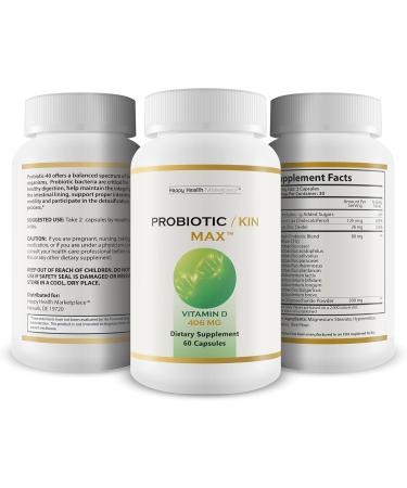 Probiotic/Kin Max - Our Best Probiotics for Women - Our Best Probiotics for Digestive Health Gut Health & Immune Health - Premium Daily Probiotic for Women & Men - Acidophilus Probiotic Capsules - Buy Online on GoSupps.com