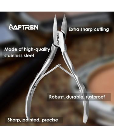Professional Cuticle Nippers Precision Manicure Nail Clippers Stainless Steel Scissors Thick and Ingrown Nails Hospital Grade Podiatry Tool - Buy Online on GoSupps.com