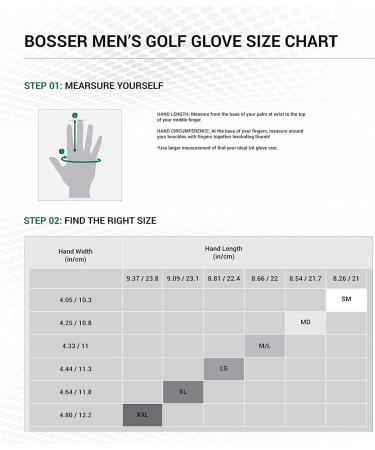 BOSSER Men's Leather Golf Gloves - Extra Soothing Effect for Left & Right Hand - Size L - White - Buy Online on GoSupps.com