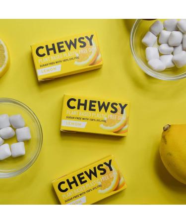  CHEWSY Chewsy Natural Lemon Plant-based Plastic-free Gums 15g - Buy Online on GoSupps.com