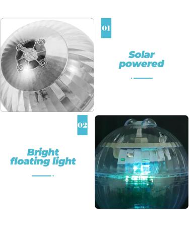 Uonlytech Solar Floating Light | Color Changing Magic Ball for Pools & Ponds | Vibrant Solar Pool & Pond Lighting - Buy Online on GoSupps.com