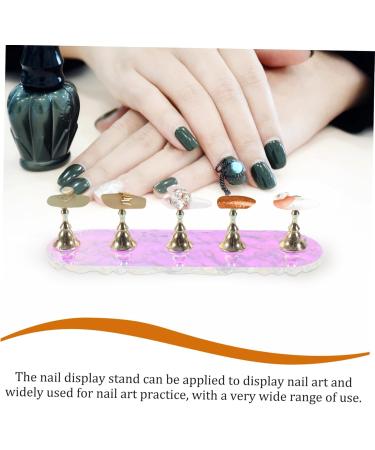 minkissy 1 Set Nail Tools Nails Tips Practice Stand Faux Nails Display Holder Press on False Nails Holder Press on Nails Stand Press on Artificial Nails Stand Bracket Symphony Acrylic - Buy Online on GoSupps.com