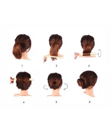 Beaute Galleria 4pcs Beige Blonde Hair Bun Maker Set - Foam Sponge Twist Shaper Donuts for Chignon Ballet Sock Bun - Buy Online on GoSupps.com