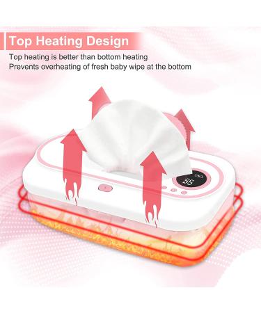 Portable Wipe Warmer with 2 Modes Heating Control, BPA-Free Baby Wipes Dispenser - Smart LED Display, Lasts 4 Hours - Ideal for Indoor & Outdoor - Buy Online on GoSupps.com