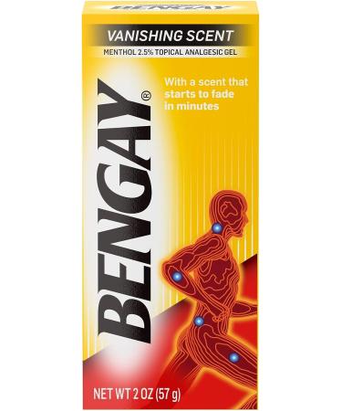 Bengay Menthol Pain Relieving Gel Vanishing Scent - 2 oz | Fast-Acting Relief - Buy Online on GoSupps.com