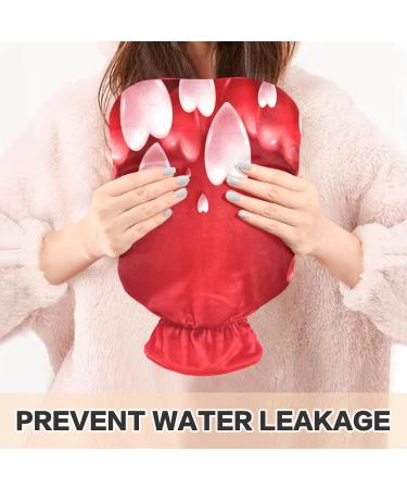 Buy Lovely Realistic Vector Heart Hot Water Bottle & Cover - Soft & Warm 2L for Winter Relief | Perfect for Bed Hand Neck & Shoulders - Buy Online on GoSupps.com