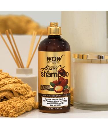 Wow Skin Science Moroccan Argan Oil Shampoo 16.9 fl oz - Nourishing Hair Care - Buy Online on GoSupps.com