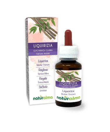R glisse (Glycyrrhiza glabra) racines Teinture M re sans alcool Naturalma - Extrait liquide gouttes 60 ml - Compl ment alimentaire - V g talien ou v gan Sans alcool 60 ml (Lot de 1)