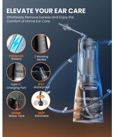 16 - Tip Ear Wax Removal Kit: BANKKY Electric Irrigator with Cleaning Tools for Adults & Children's Home Care - Buy Online on GoSupps.com