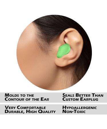 Water Gear Silicone Ear Plugs - Green Swimming Putty Ear Plugs for Water Protection and Noise Reduction - Buy Online on GoSupps.com