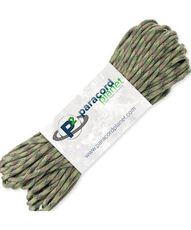 PARACORD PLANET 100' Hanks Parachute 550 Cord Type III 7 Strand Paracord Top 40 Most Popular Colors Multicamo