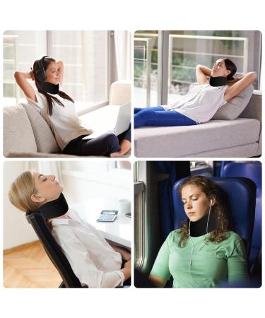NizirioOo Neck Ruff - Adjustable Cervical Support Bandage for Neck Pain Relief (Black) - Alleviate Pressure & Discomfort - Buy Online on GoSupps.com