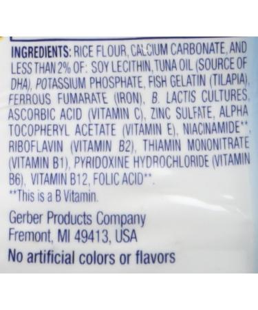 Gerber Baby Cereal DHA and Probiotic Rice 8 Oz - Buy Online on GoSupps.com