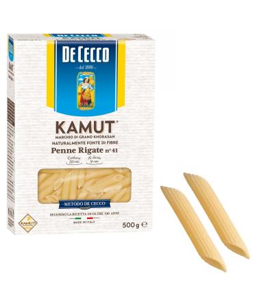 De Cecco Czech Kamut Pasta Grano Khorasan Striped Penne 500g Source of Fibre