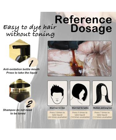 Buy Herbal Hair Dye Shampoo 3 in 1 for Gray Hair - 17oz/500ML (Black) | Effective Gray Coverage Natural Ingredients - International Shipping Available - Buy Online on GoSupps.com