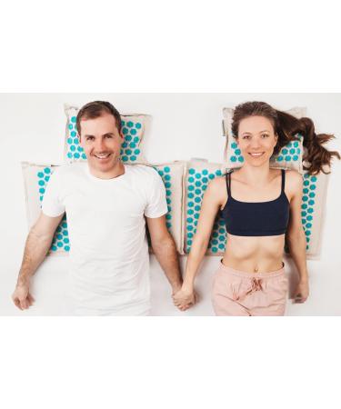 Lifeilove Nails Spikes Acupressure Acupuncture European Quality Mat and Pillow Pain Relief Stress Relief Muscle Relaxant - Buy Online on GoSupps.com