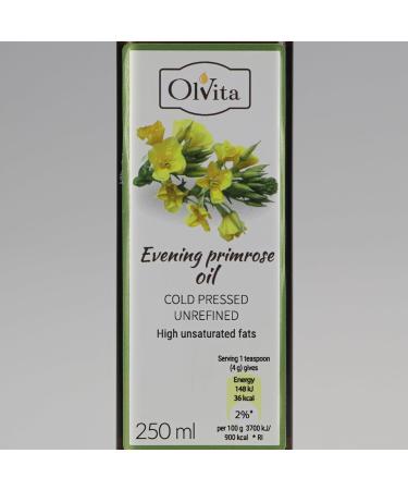 FORGET Evening primrose oil cold pressed raw 250ml OLVITA - Buy Online on GoSupps.com