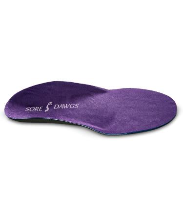 Medium Sore Dawg Competitor Support Insoles for High-Arch Shoes - Purple - Buy Online on GoSupps.com