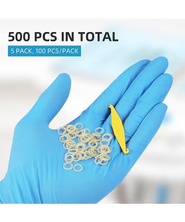 500 Pack Orthodontic Elastic Rubber Bands with Placers - 3/16 Size, Ideal for Crooked Teeth, Tooth Gaps, Hairbands, Dog Pony Tails, Braids, and Dreadlocks - 4.5 Oz - Buy Online on GoSupps.com