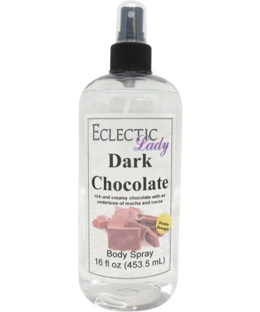 Dark Chocolate Body Spray (Double Strength) 16 ounces Body Mist for Women with Clean Light & Gentle Fragrance Long Lasting Perfume with Comforting Scent for Men & Women Cologne with Soft Subtle 16 Fl Oz (Pack of 1)
