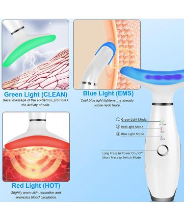 Anti Wrinkles Face Massager Kit | Vibration Facial Massage Device with Heat | 3 Modes for Lift and Skin Care | GuaSha Tool for Face | White - Buy Online on GoSupps.com