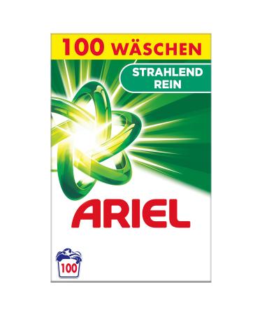 Ariel Laundry Detergent Powder Washing Powder Heavy Duty Detergent 100 Loads Radiantly Clean (6.5 kg) Regular