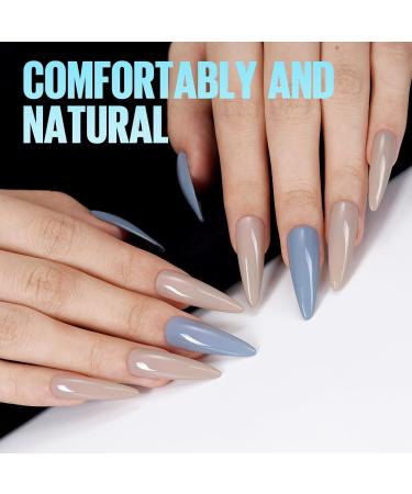 Shop Tomicca 240 PCS Clear False Nail Tips - Acrylic Half Cover French Stilettos - 12 Sizes for Nail Studios & DIY Extensions - Buy Online on GoSupps.com