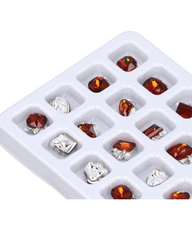 Nail Rhinestones 3D Accessories 20pcs Multiple Shapes Crystal Rhinestones Nail Decoration for Travel (06) - Buy Online on GoSupps.com