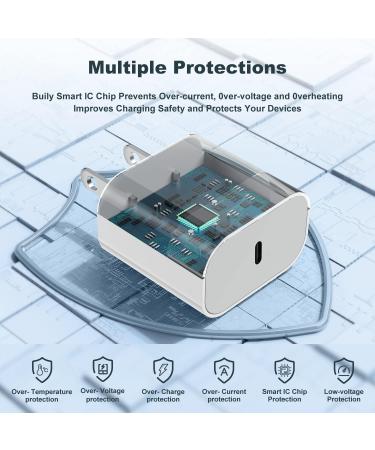 2023 New Apple Watch Charger USB C with PD Fast Wall Charger Apple MFi Certified Smart iWatch Magnetic Cable for Watch Series8 7 6 5 4 3 2 1 SE1 SE2 Type C 2-in-1 Fast Charging for iPhone&Watch(6ft) White Charger+Cable - Buy Online on GoSupps.com