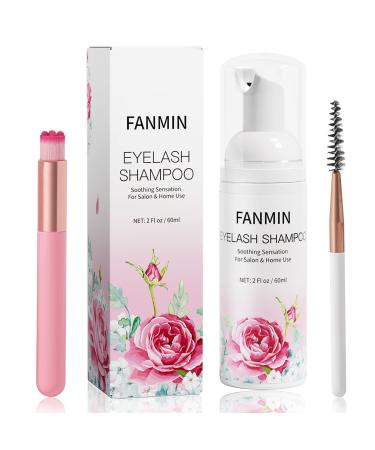 Eyelash Extension Cleanser 60ml +Mascara Wand+ Brush Eyelid Foaming Cleanser,Eyelash Wash and Lash Bath for Extensions,Paraben & Sulfate Free,Makeup Remover,Salon and Home use(60ml/2fl.oz) 2 Fl Oz (Pack of 1) - Buy Online on GoSupps.com
