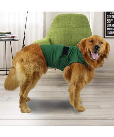Buy KittyStar Breathable Dog Shirt for Thunderstorm Anxiety - Calming Vest Jacket Size L Green | Anxiety Relief for Pets - Buy Online on GoSupps.com