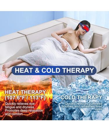 Sleep Mask with White Noise & Heat - Eye Massager for Ultimate Comfort | 100% Blackout Travel-Friendly & Breathable - Buy Online on GoSupps.com