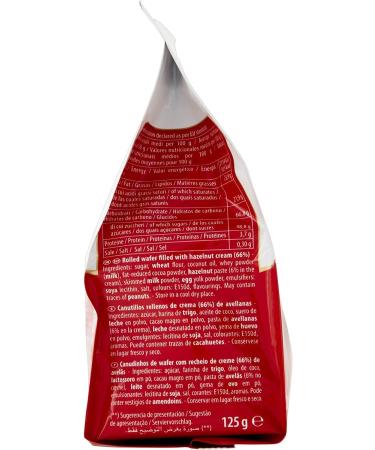  Italian Gourmet E.R. Gastone Lago Set of 6 mini Nocciola waffle rolls with hazelnut cream 125 g - Buy Online on GoSupps.com